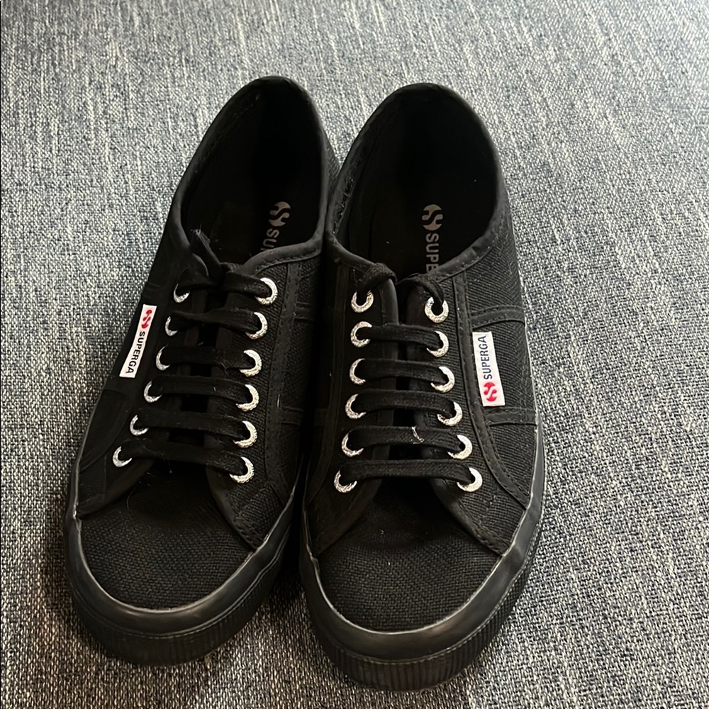 Superga Black Canvas Sneakers - Picture 3 of 8